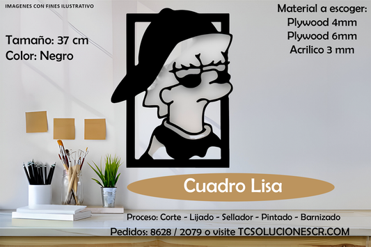 Cuadro Los Simpson Lisa 2