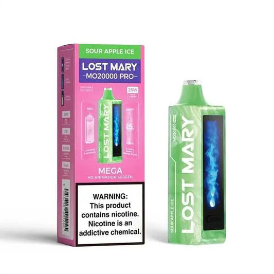 Lost Mary MO Sour Apple Ice 20000 puffs.