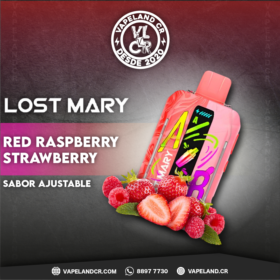 Lost Mary Mixer+ Red Raspberry Strawberry 30000 puffs.
