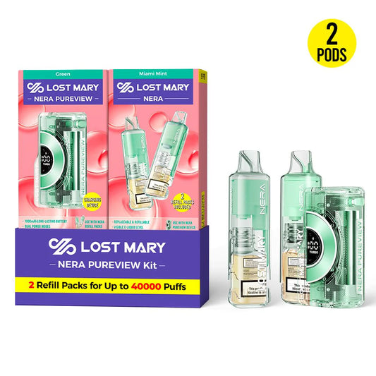 Lost Mary Nera40K Kit Miami Mint 40000 puffs.