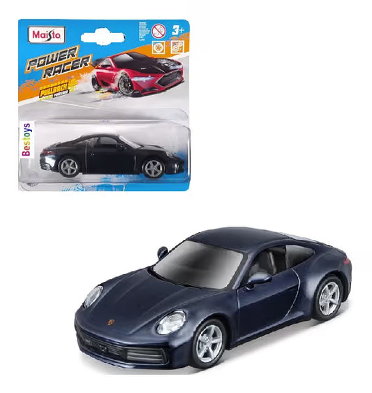 Maisto Power Racer Porsche 911 Carrera 4S (992) Azul.