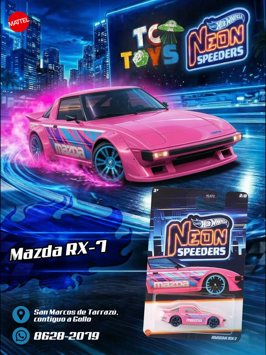 Hot Wheels Neon Speeders Mazda RX-7.