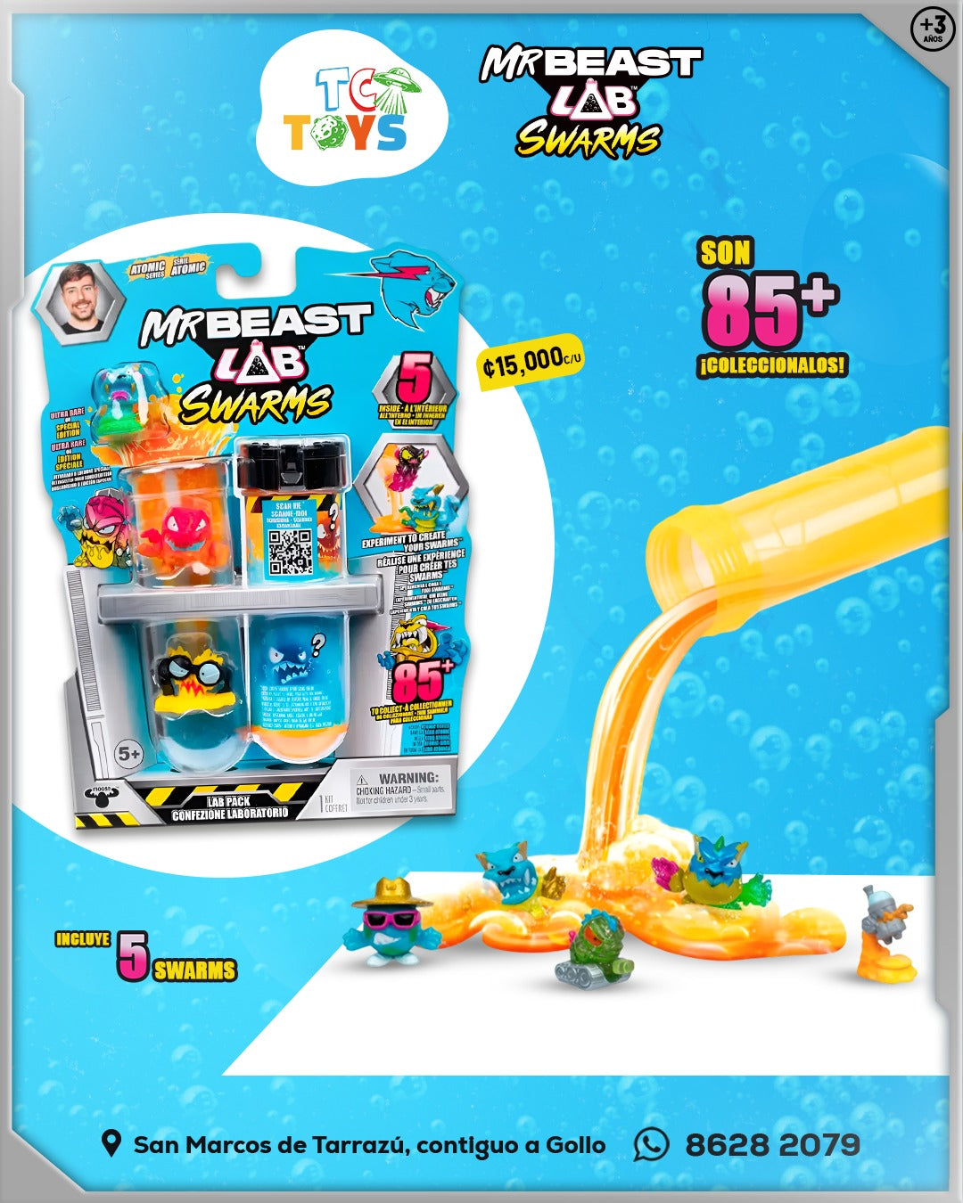 MR Beast LAB Swarms 5 unidades.