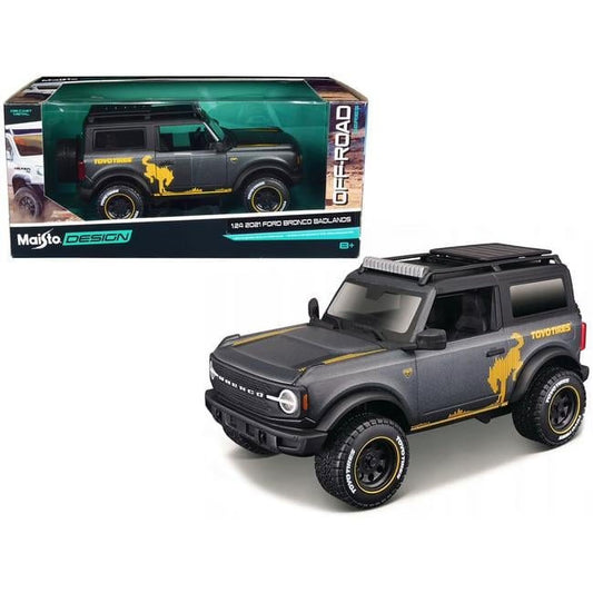Maisto Design Off-Road 2021 Ford Bronco Badlands Gris.