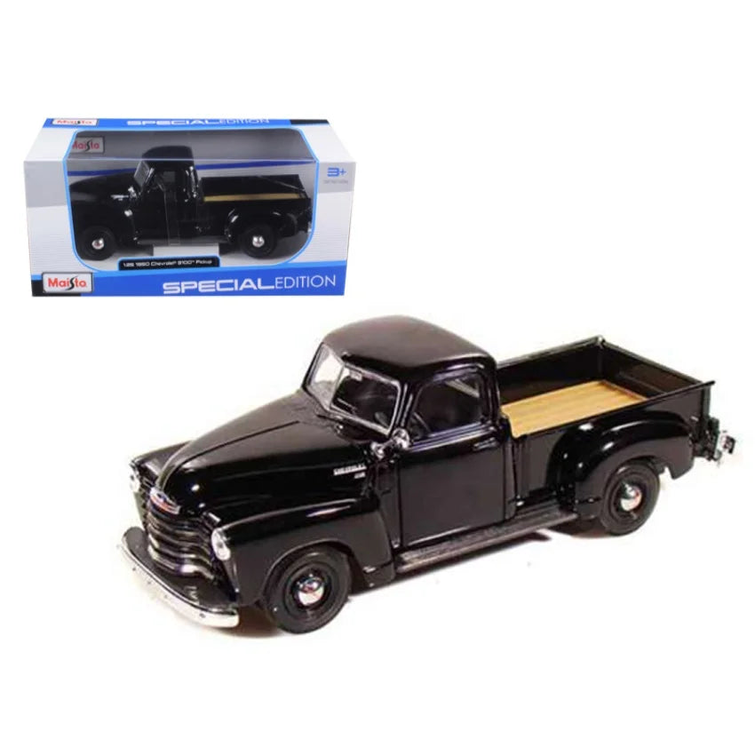 Maisto 1950 Chevrolet 3100 Pickup Negro.