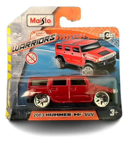 Maisto 2003 Hummer H2 SUV Rojo.
