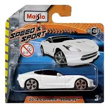 Maisto 2014 Corvette Stingray Blanco.