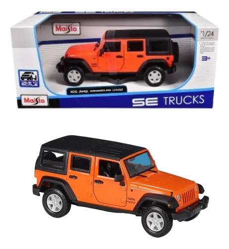 Maisto 2015 Jeep Wrangler Unlimited Naranja.