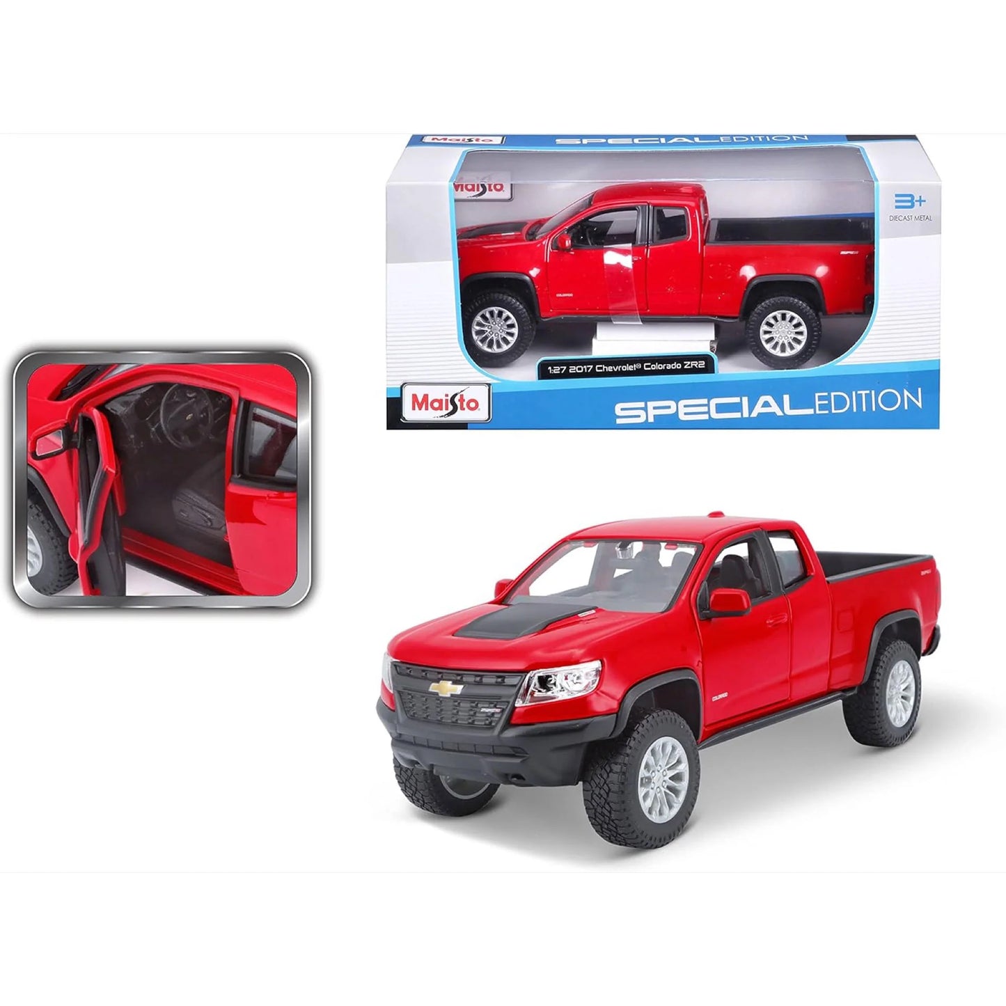 Maisto 2017 Chevrolet Colorado ZR2 Rojo.