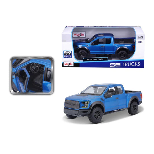 Maisto 2017 Ford Raptor Azul.