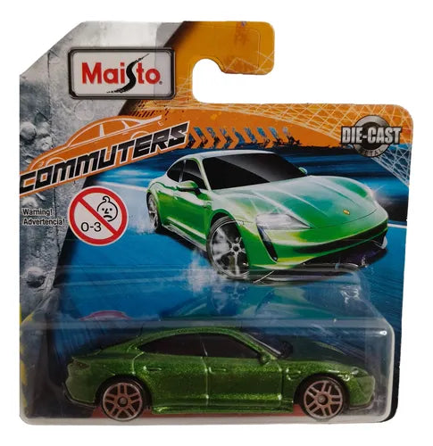 Maisto Porsche Taycan Turbo S Verde.