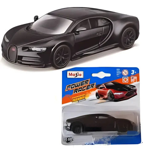 Maisto Power Racer Bugatti Chiron Negro.