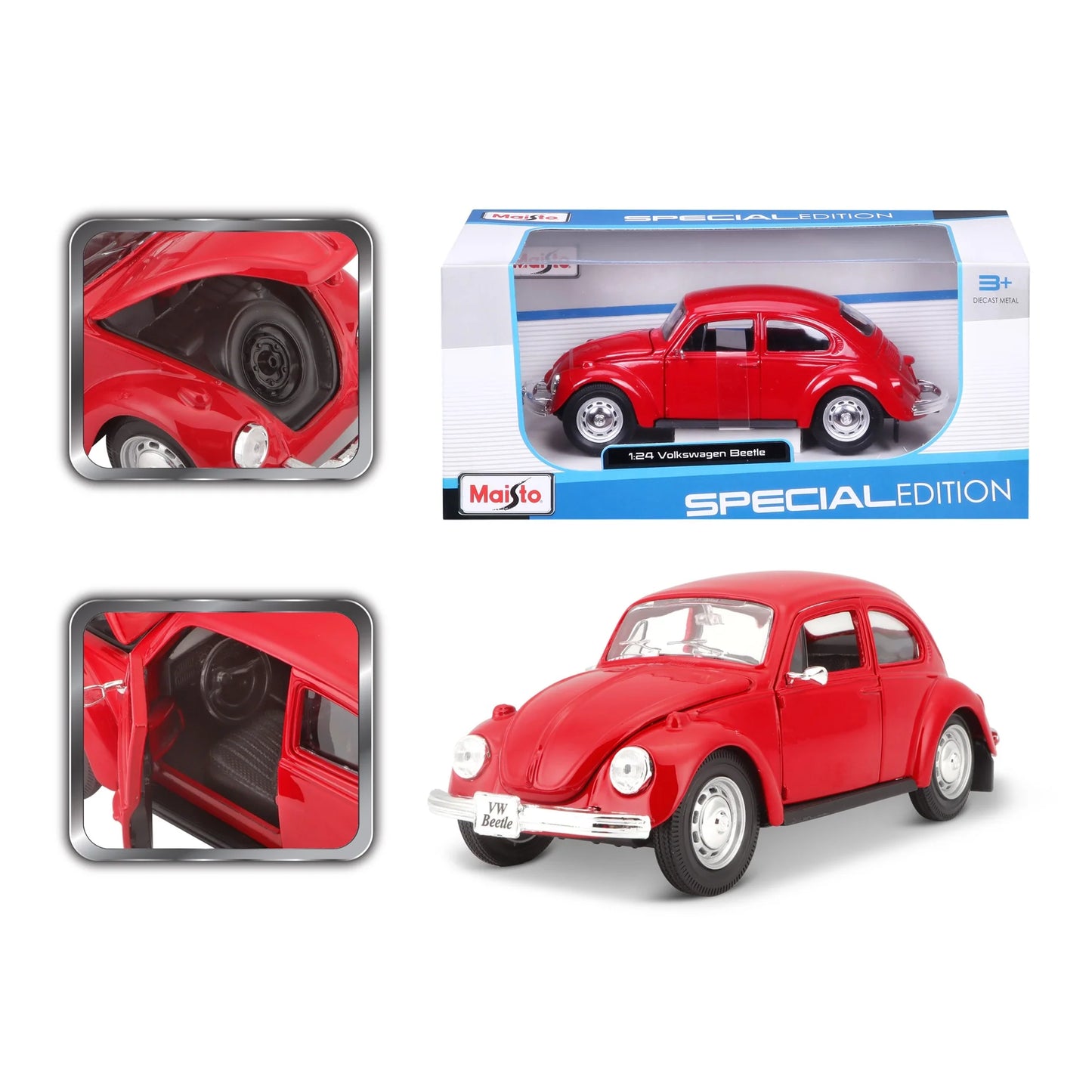 Maisto Volkswagen Beetle Rojo.