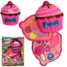Maquillaje con Estuche en Forma de Cupcake.