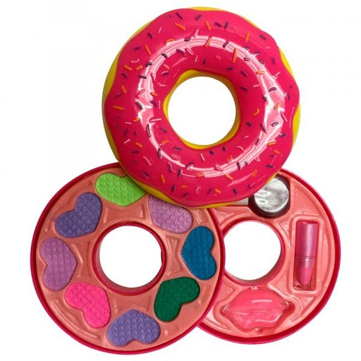 Maquillaje con Estuche en Forma de Dona.