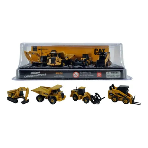 Maquinaria CAT Micro Amarillos Set de 4.