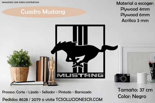 Cuadro Marca Carro Mustang