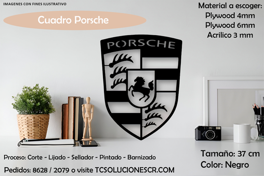Cuadro Marca Carro Porsche