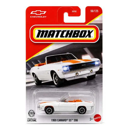 Matchbox 1969 Camaro SS 396 Blanco.