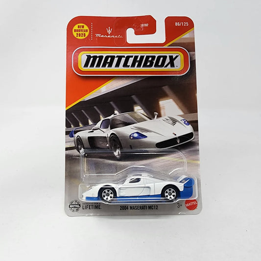 Matchbox 2004 Maserati MC12 Blanco.