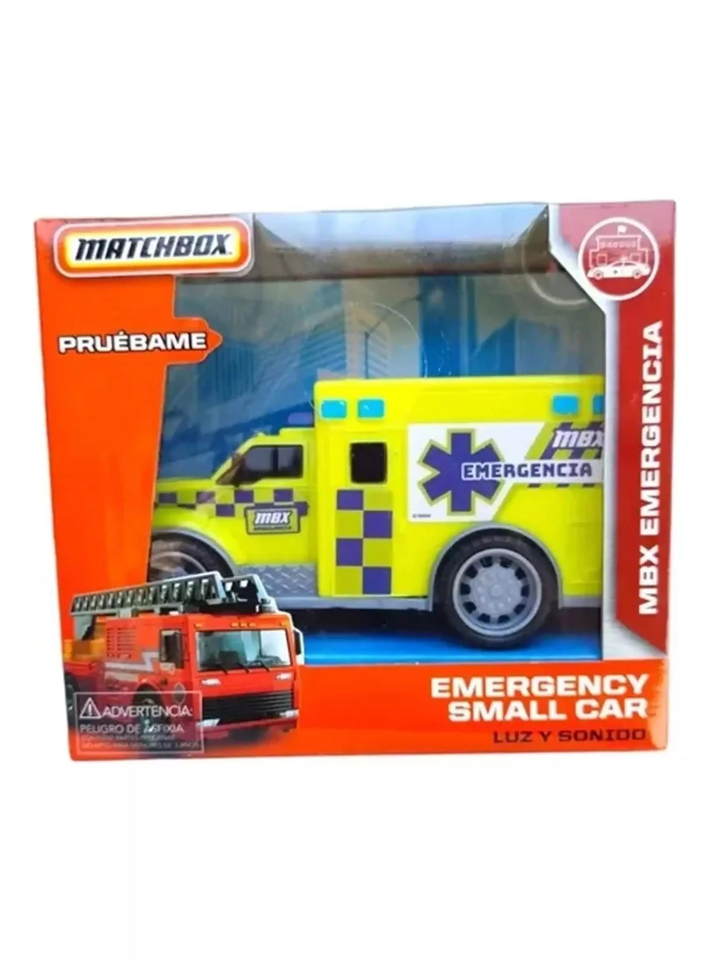 Matchbox Emergency Small Car Ambulancia.