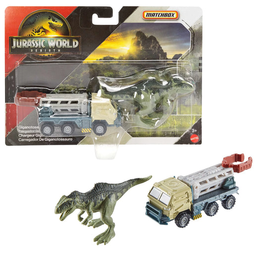 Matchbox Jurassic World Cargador de Giganotosaurus.