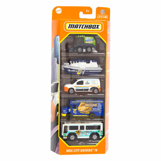 Matchbox MBX City Drivers IV 5 Pack.