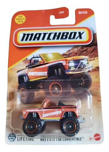 Matchbox MBX Field Car Convertible Naranja.