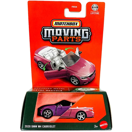 Matchbox Moving Parts 2020 BMW M4 Cabriolet.