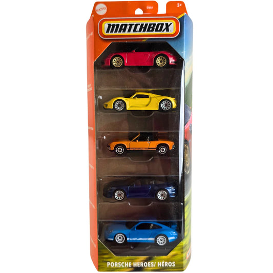 Matchbox Porsche Heroes/Héros 5 Pack.