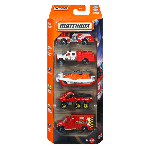 Matchbox Rescue / Sauvetage 5 Pack.
