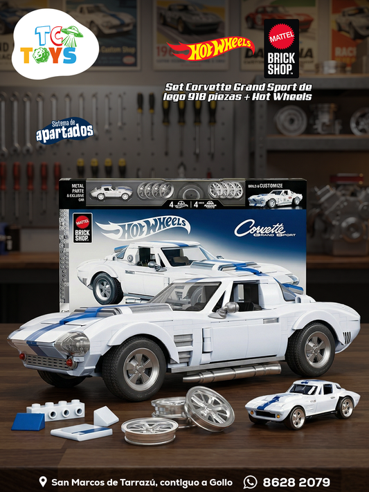 Mattel Brick Shop Hot Wheels Corvette Grand Sport.