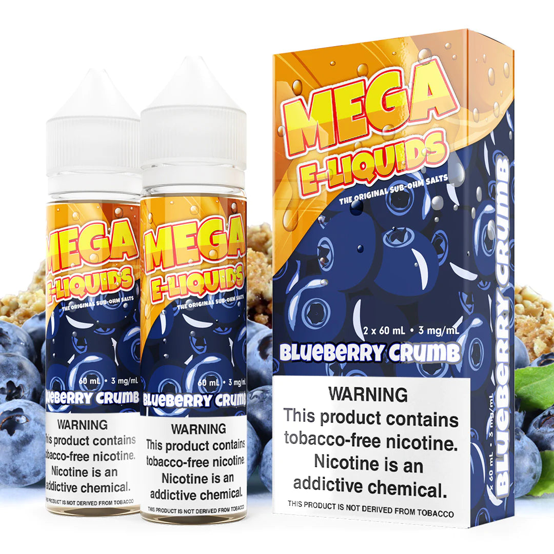 Blue Raspberry Mega Te Mega Blueberry Crumb 3mg y 6mg. – TC SOLUCIONES