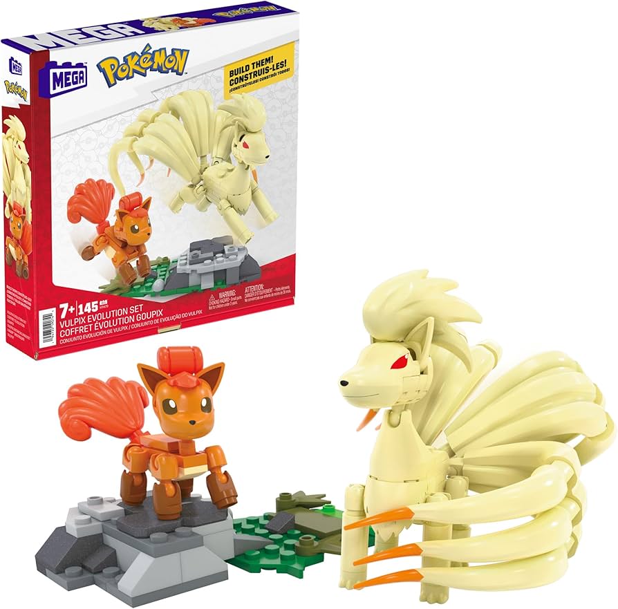 Mega Pokémon Vulpix Evolution Set.