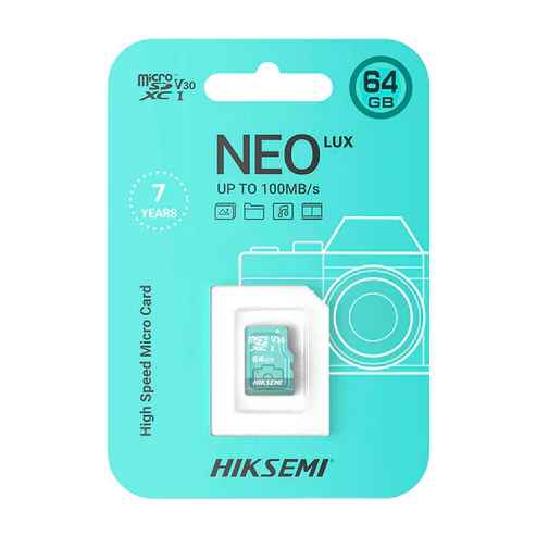 Memoria Micro SD Hiksemi NEO LUX 64GB.