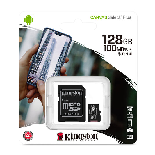 Memoria Micro SD Kingston 128GB.