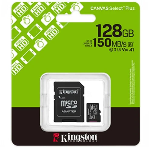 Memoria Micro SD Kingston 128GB.