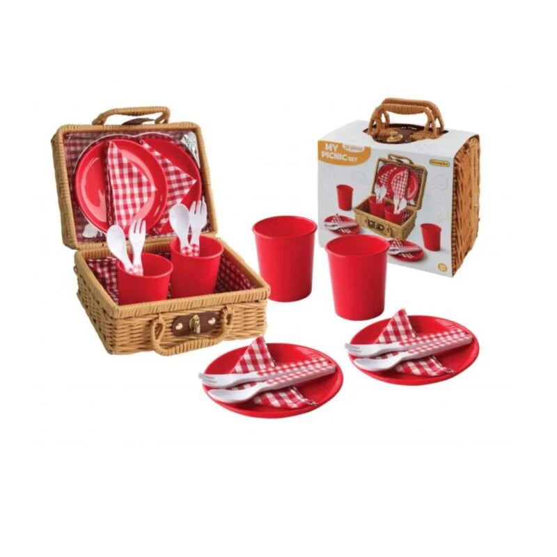Mi Juego de Canasta de Picnic Rojo.