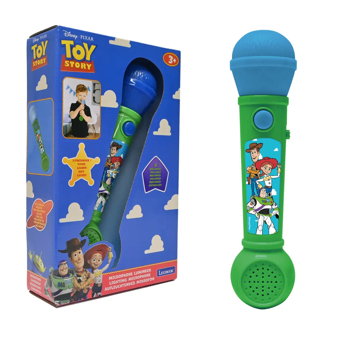 Micrófono con Luz y Sonido Toy Story Lexibook.