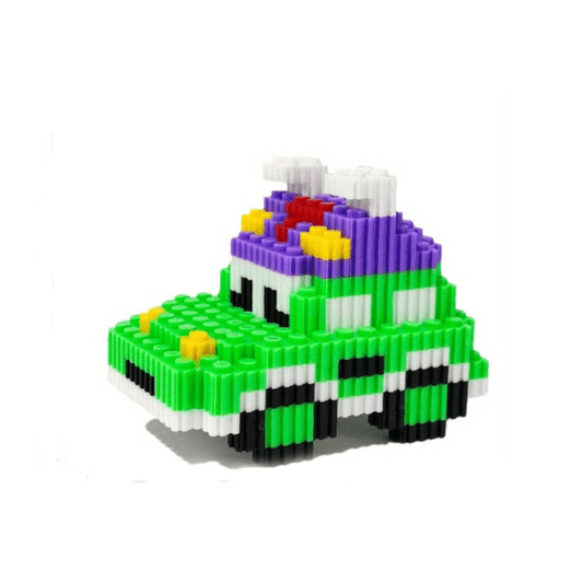 Mini Lego Carro Verde Magic Block.
