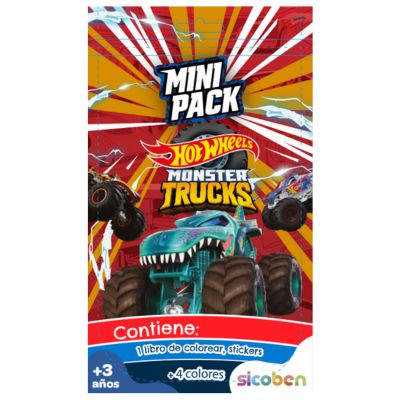 Mini Pack Hot Wheels Monster Trucks Sicoben.