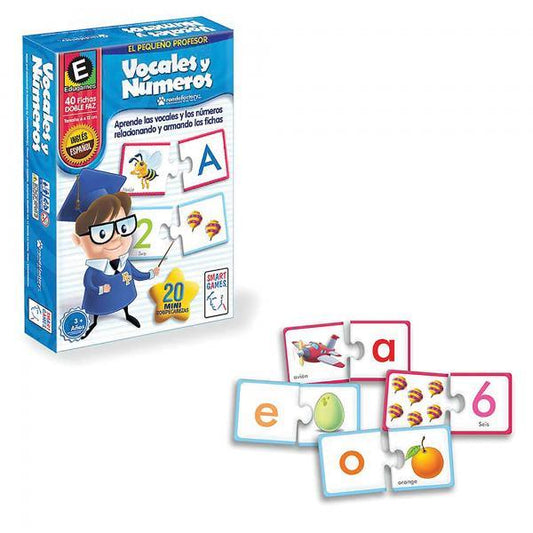 Mini Rompecabezas Smart Games Vocales y Números.
