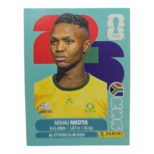Mohau Nkota RSA 19 Mundial 2026 Panini.