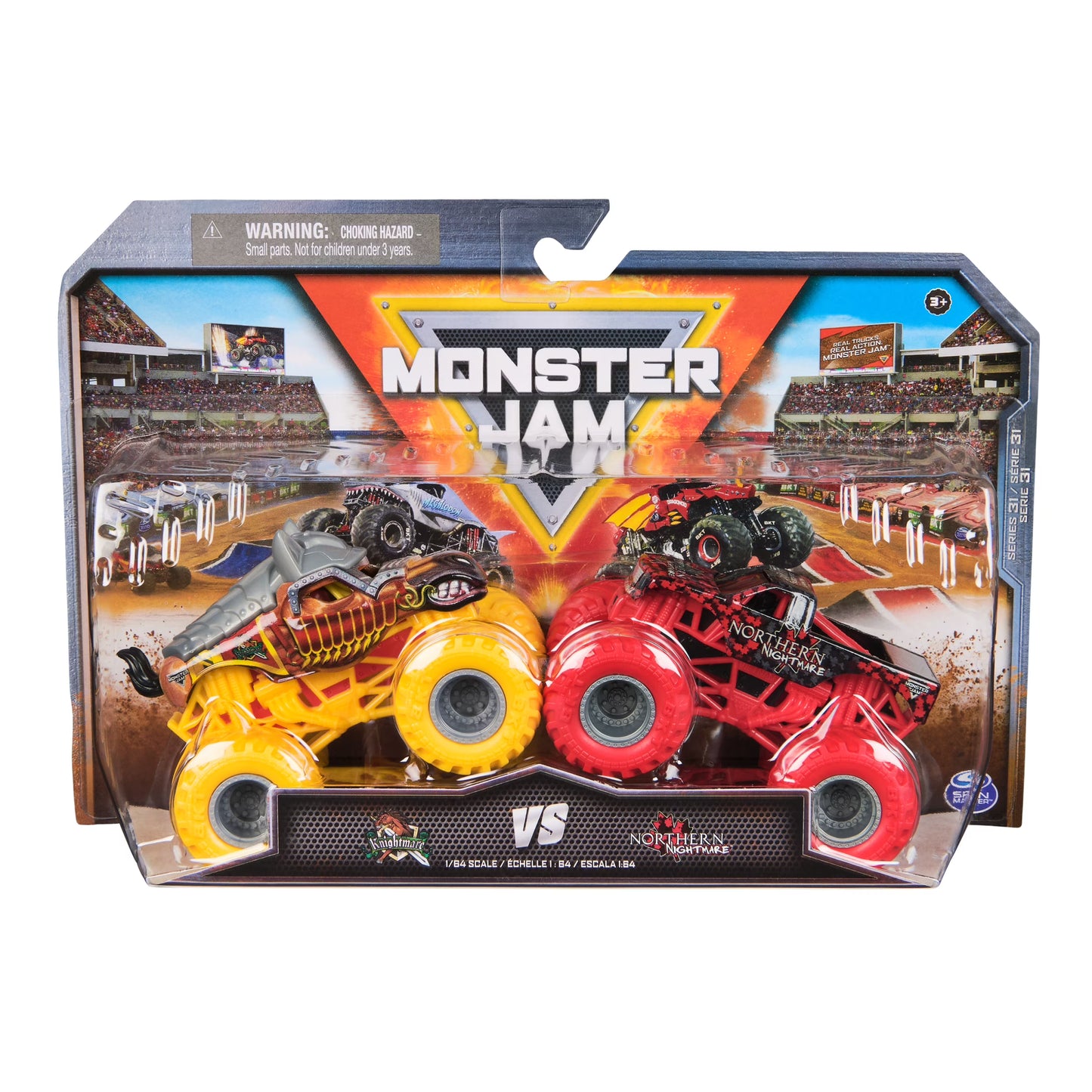 Monster Jam 2 Pack Knightmare Vs Northern Nightmare.