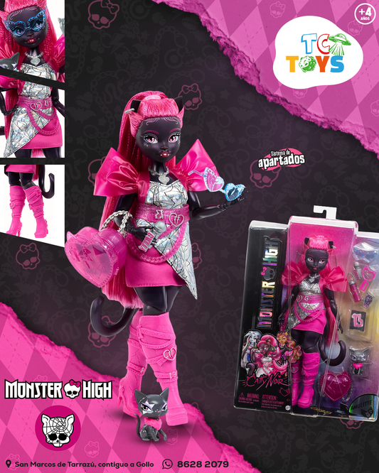 Muñeca Monster High Catty Noir con Mascota.
