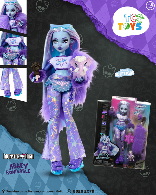 Muñeca Monster High Abbey Bominable con Accesorios.