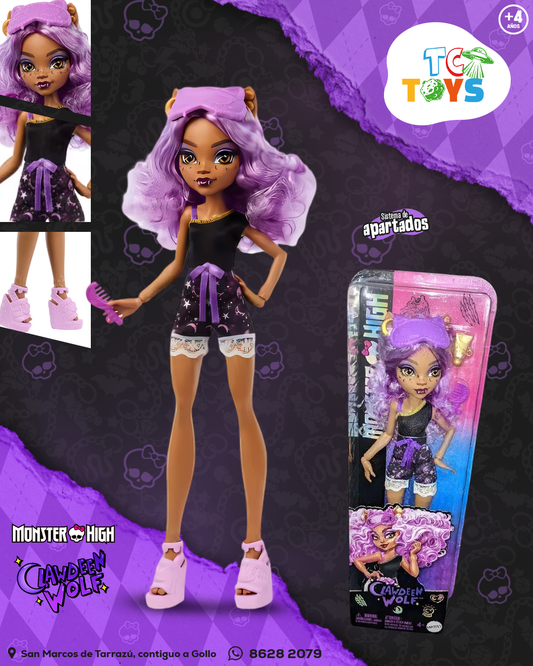 Muñeca Monster High Clawdeen Wolf Pijama.