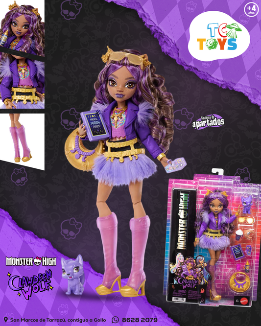 Muñeca Monster High Clawdeen Wolf con Accesorios.