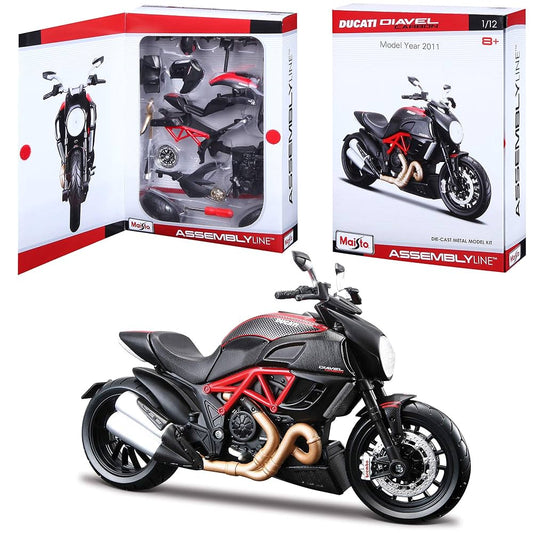 Moto Maisto Assembly Line Ducati Diavel Carbon.