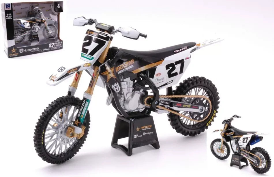 Moto NewRay Husqvarna Rockstar 27 Malcolm Stewart.